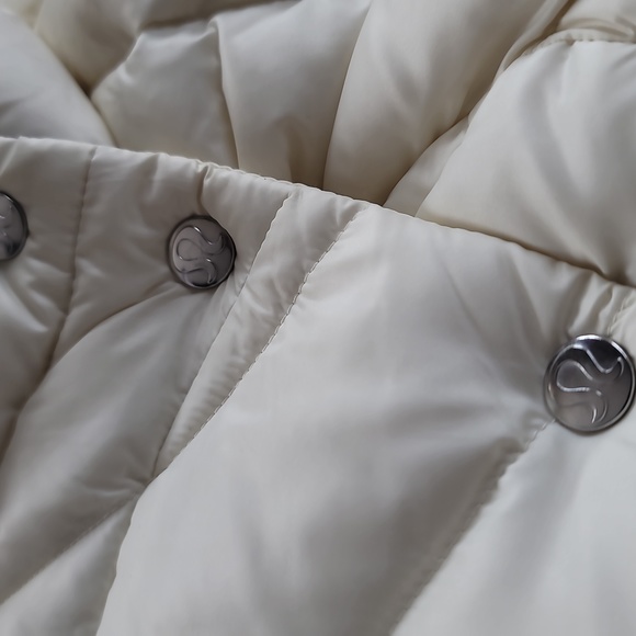 Lululemon 10 Get Down Vest Ghost Magnum Gray White Peacock Reversible Size 4 - Picture 5 of 7